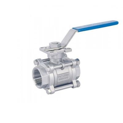  3pc High Platform Threaded Ball Valve